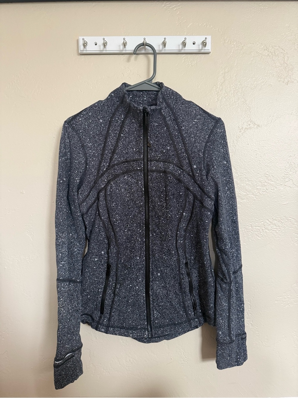 Lululemon Define Jacket Speckled Zip-Front Athletic Jacket - Gray